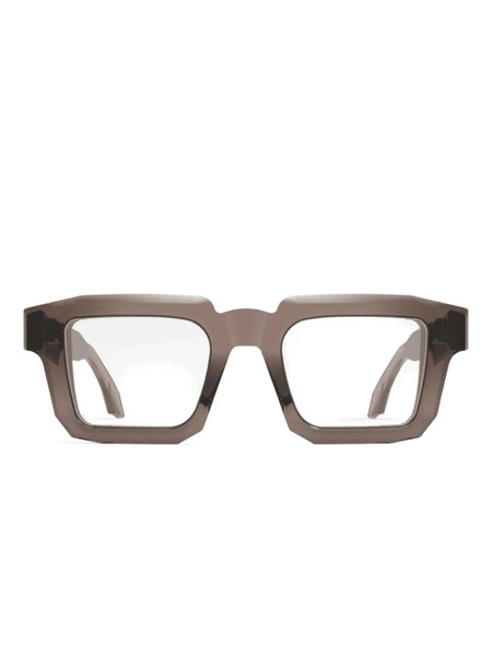  Pugnale Smooth Rectangle-frame Glasses - Brown 