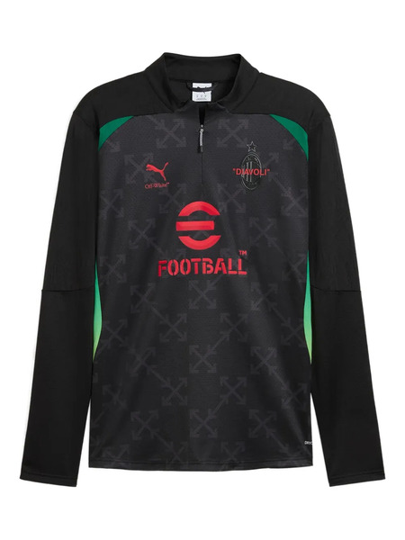  Puma Ac Milan X Off-white Pre-match Sweatshirt - Black 
