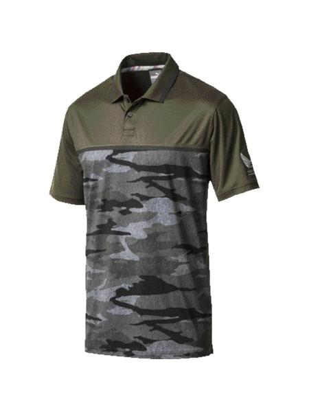  Puma Camouflage-pattern Polo Shirt - Green 