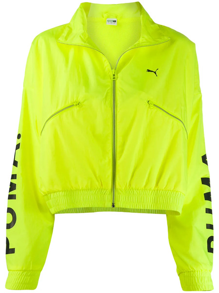  Puma Chase Cropped Jacket - Yellow 
