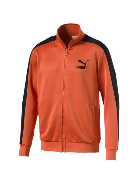 Puma Classics T7 Zip Sweatshirt - Orange 