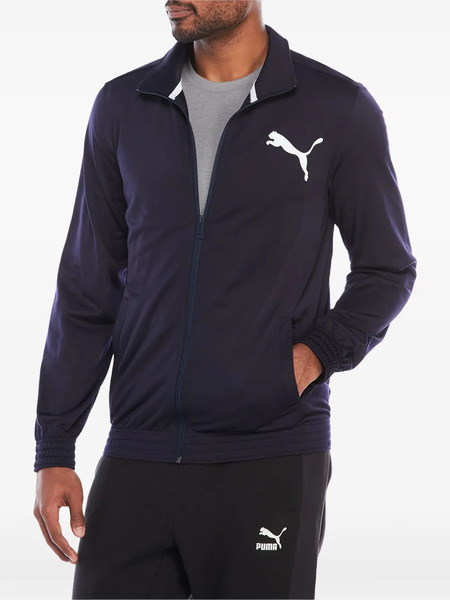  Puma Contrast Longsleeve Jacket - Blue 