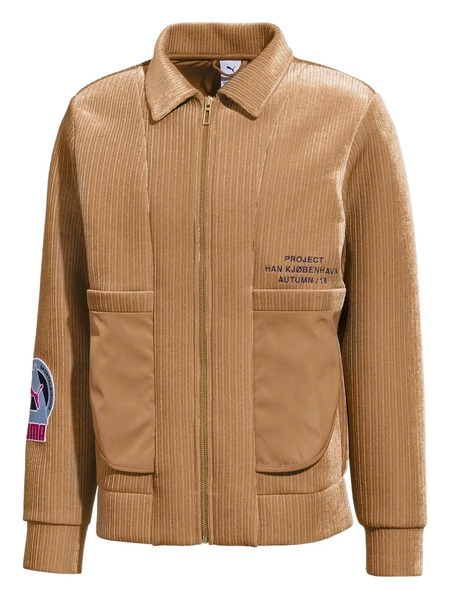  Puma Crossover Splicing Lapel Jacket - Neutrals 