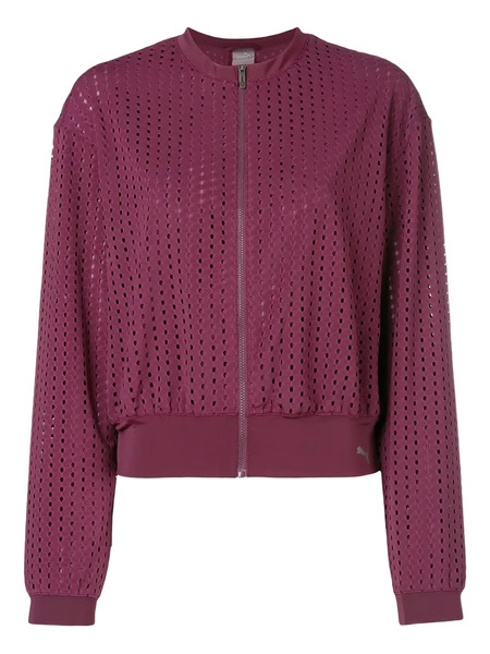  Puma Cut Out Bomber Jacket - Purple 