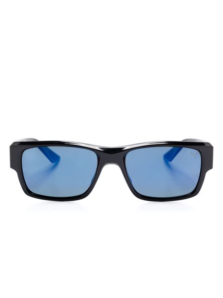  Puma Eyewear Rectangle-frame Sunglasses - Black 