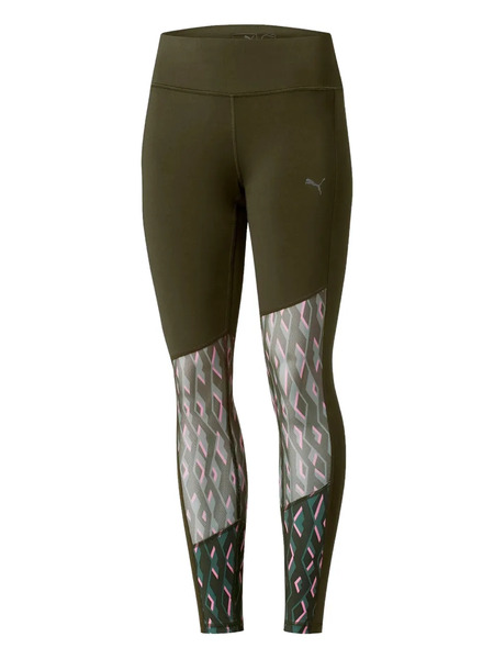  Puma Graphic Panel Track Leggings - Green 