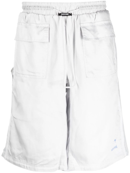  Puma Logo-buckle Track Shorts - Grey 