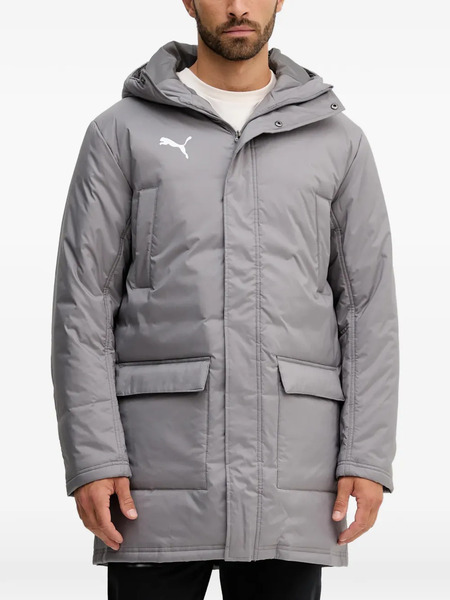  Puma Logo-detail Hooded Jacket - Grey 