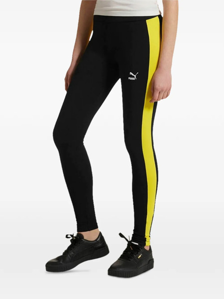  Puma Logo Side-stripe Leggings - Black 