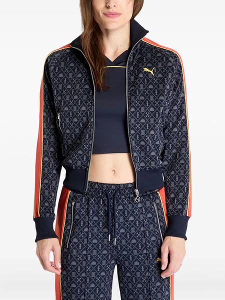  Puma Patterned Zip Track Jacket - Blue 