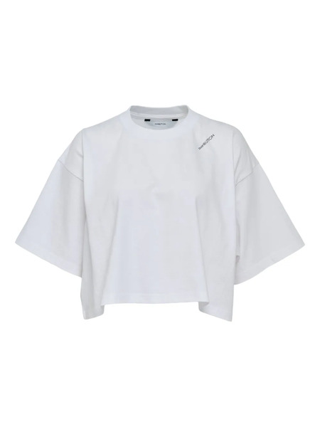  Pushbutton Backpack-print T-shirt - White 