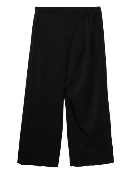  Pushbutton Pleat-detail Trousers - Blue 