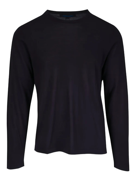  Pya Fine-knit Long-sleeve T-shirt - Black 