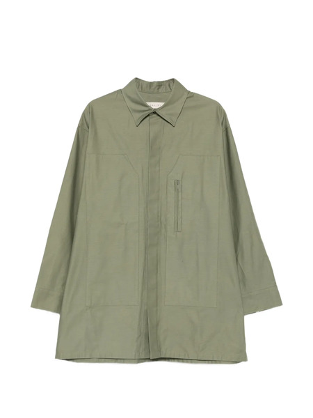  Qasimi Zip Pocket Overshirt - Green 