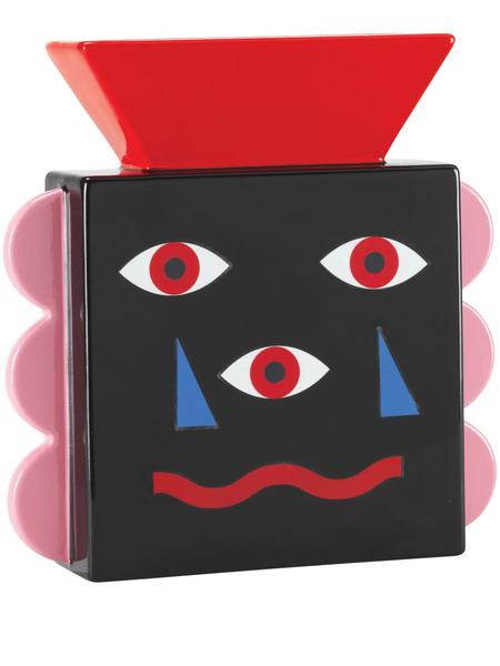  Qeeboo Beautiful Face Ceramic Vase - Black 