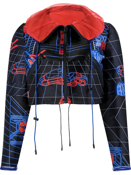  Quetsche Spread Collar Jacket - Black 
