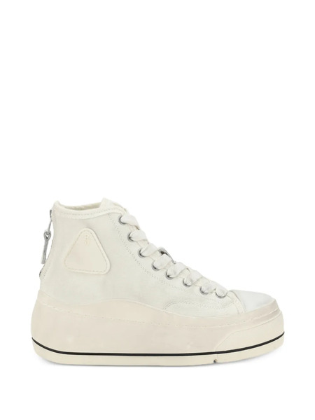  R13 Back-zip High-top Sneakers - White 