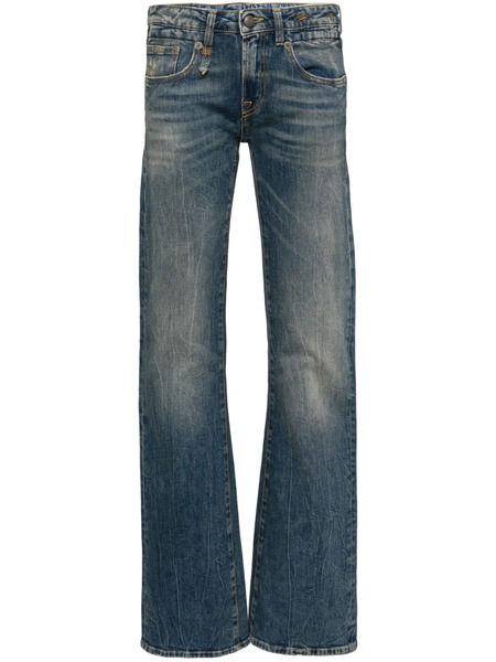  R13 Boy Washed Flared Jeans - Blue 