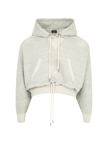  R13 Cropped Hoodie - Grey 