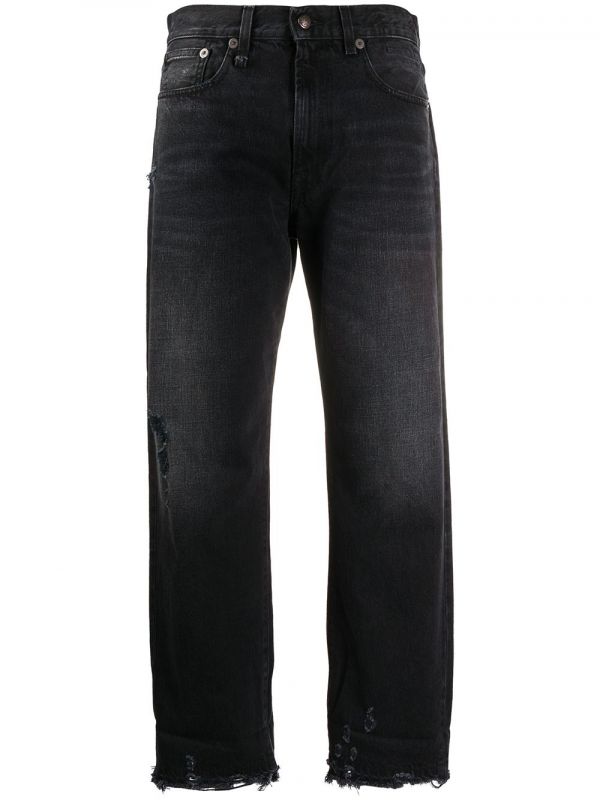  R13 Cropped Jeans - Black 