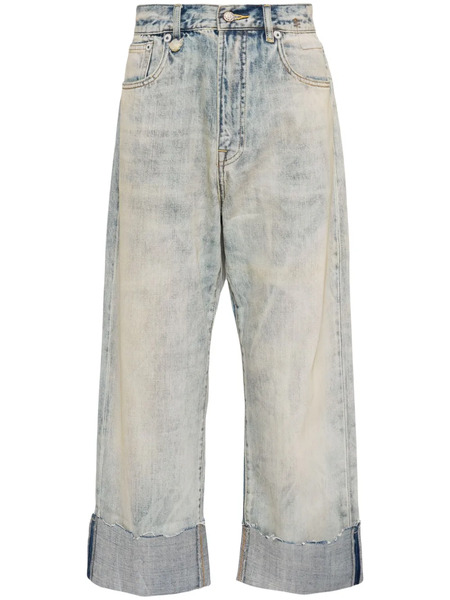 R13 Cuffed X-boyfriend Jeans - Blue 