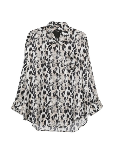  R13 Drop Neck Buttoned Shirt - Neutrals 