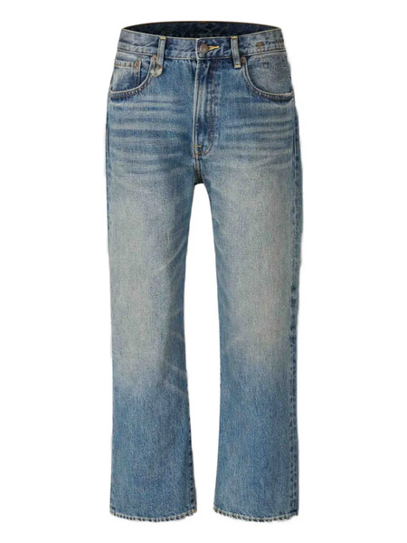  R13 Embroidered-pocket Jeans - Blue 