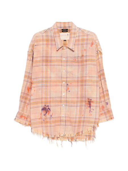  R13 Long-sleeve Plaid-pattern Shirt - Neutrals 