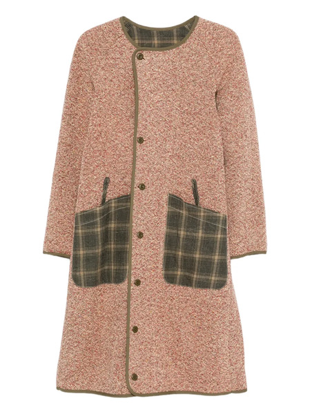  R13 Raglan-sleeve Reversible Coat - Orange 