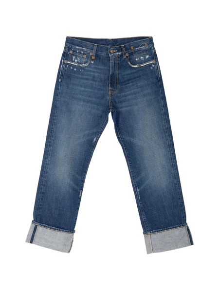  R13 Romeo Cuffed Jeans - Blue 