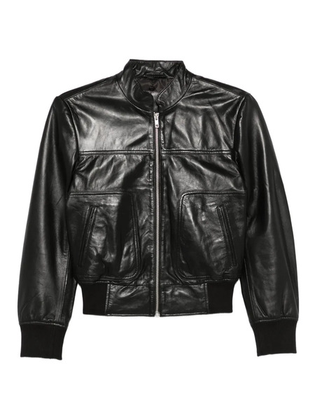  R13 Zip-front Leather Jacket - Black 