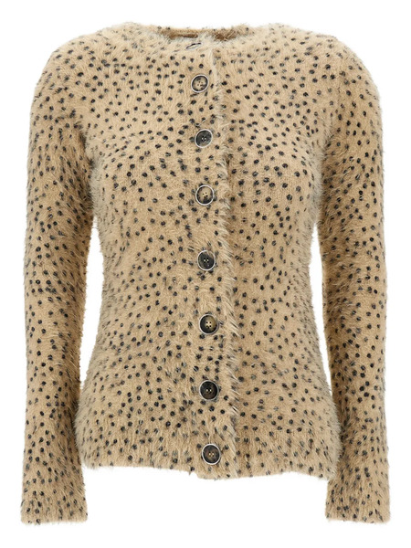  Rabanne Button Dotted Cardigan - Neutrals 