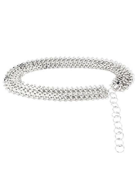  Rabanne Chainmail Adjustable Belt - Silver 
