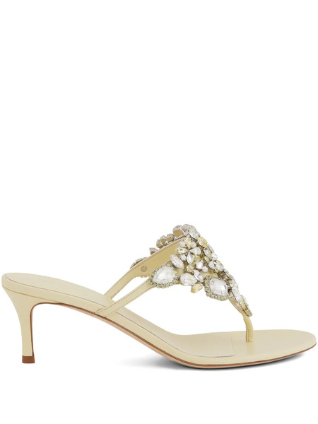 Rabanne Crystal-embellished Sandals - Neutrals 