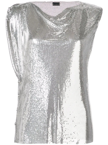  Rabanne Disco Top - Silver 
