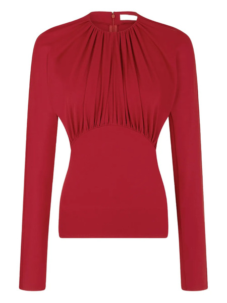  Rabanne Long-sleeve Blouse - Red 