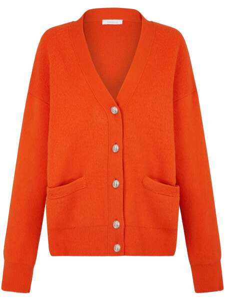  Rabanne Oversized Wool Cardigan - Orange 