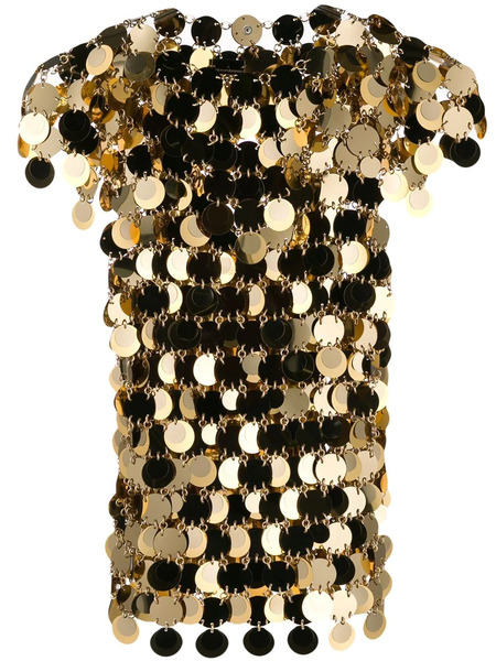  Rabanne Sequin Chainmail T-shirt - Gold 