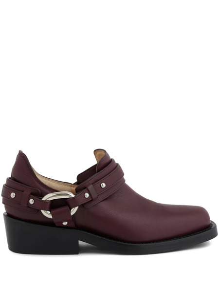  Rabanne Xl Link Biker Ankle Boots - Red 
