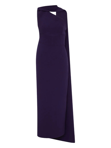 Rachel Gilbert Clara Asymmetric Evening Dress - Blue 