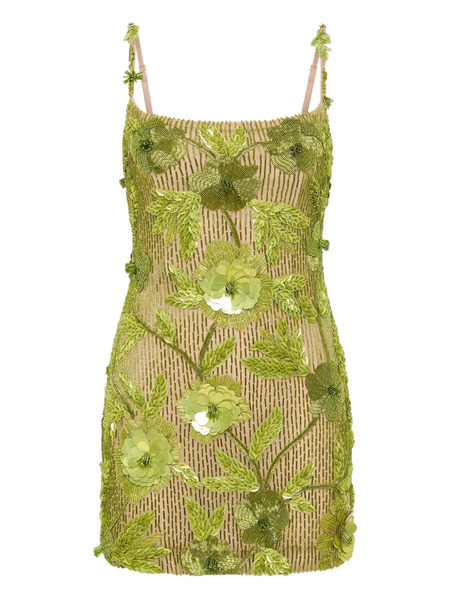  Rachel Gilbert Pierre Mini Dress - Green 
