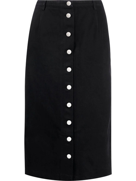 Raf Simons Button-down Midi Skirt - Black 