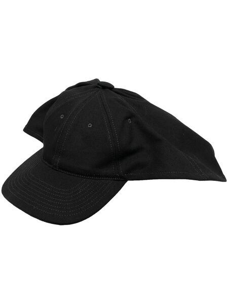  Raf Simons Ear Flap Baseball Cap - Black 