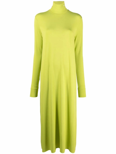  Raf Simons High-neck Midi Dress - Green 