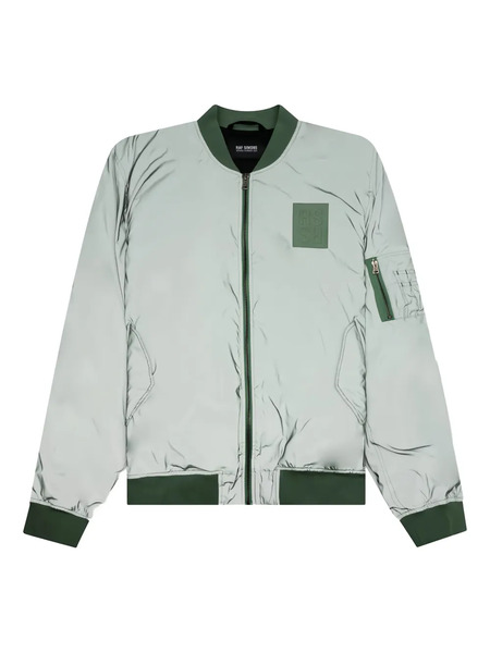  Raf Simons Logo-patch Bomber Jacket - Green 