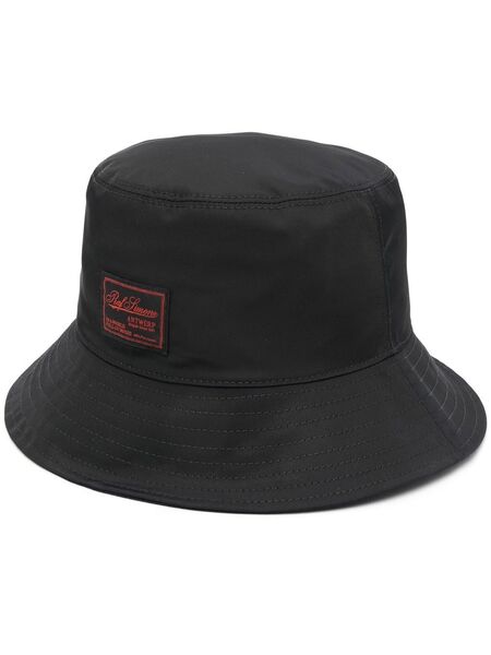  Raf Simons Logo-patch Bucket Hat - Black 