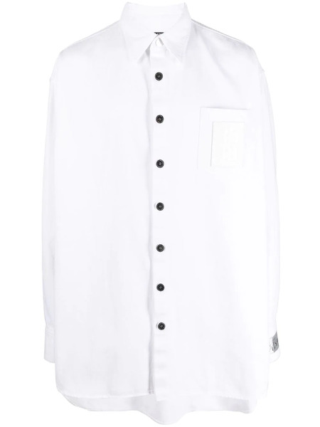  Raf Simons Long-sleeve Denim Shirt - White 