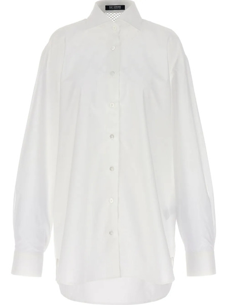  Raf Simons Mesh-insert Shirt - White 