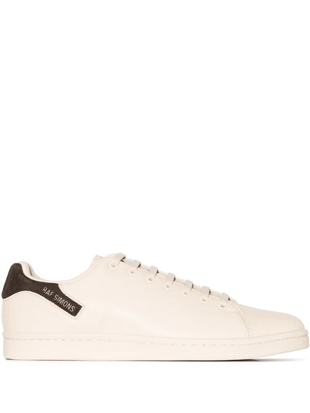  Raf Simons Orion Faux-leather Low-top Sneakers - Neutrals 