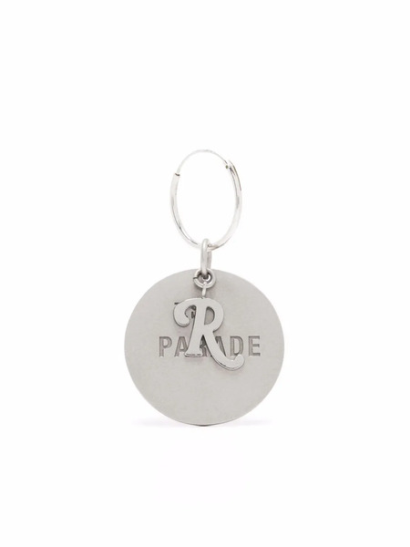  Raf Simons Parade Circular Charm Single Earring - Silver 